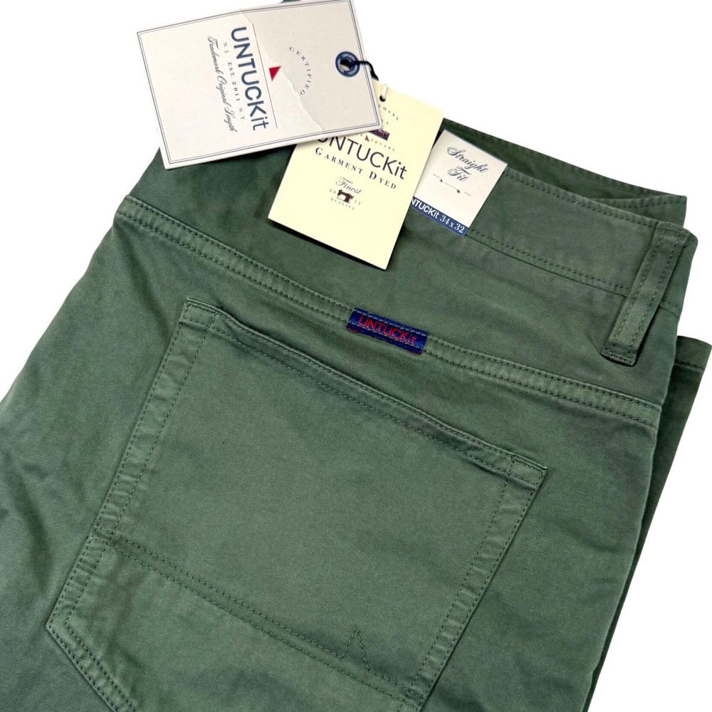 UNTUCKit Olive Green Chino Pants
